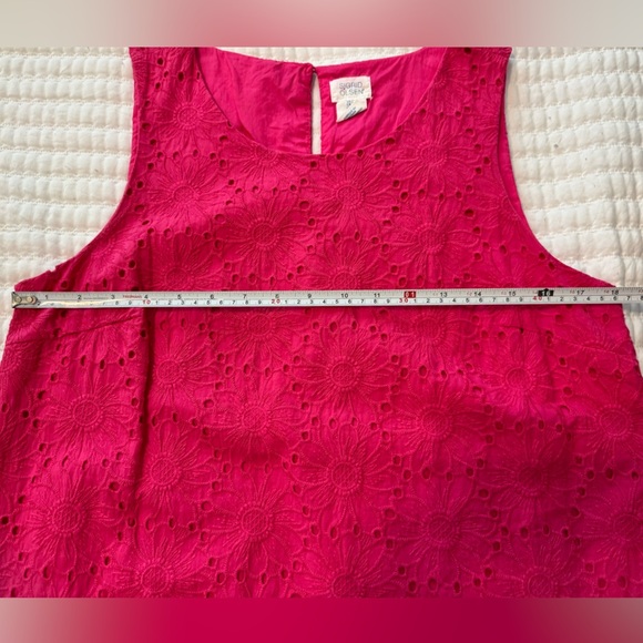 Sigrid Olsen Crochet Eyelet Shift Dress, Pink 
Size S - Picture 8 of 8